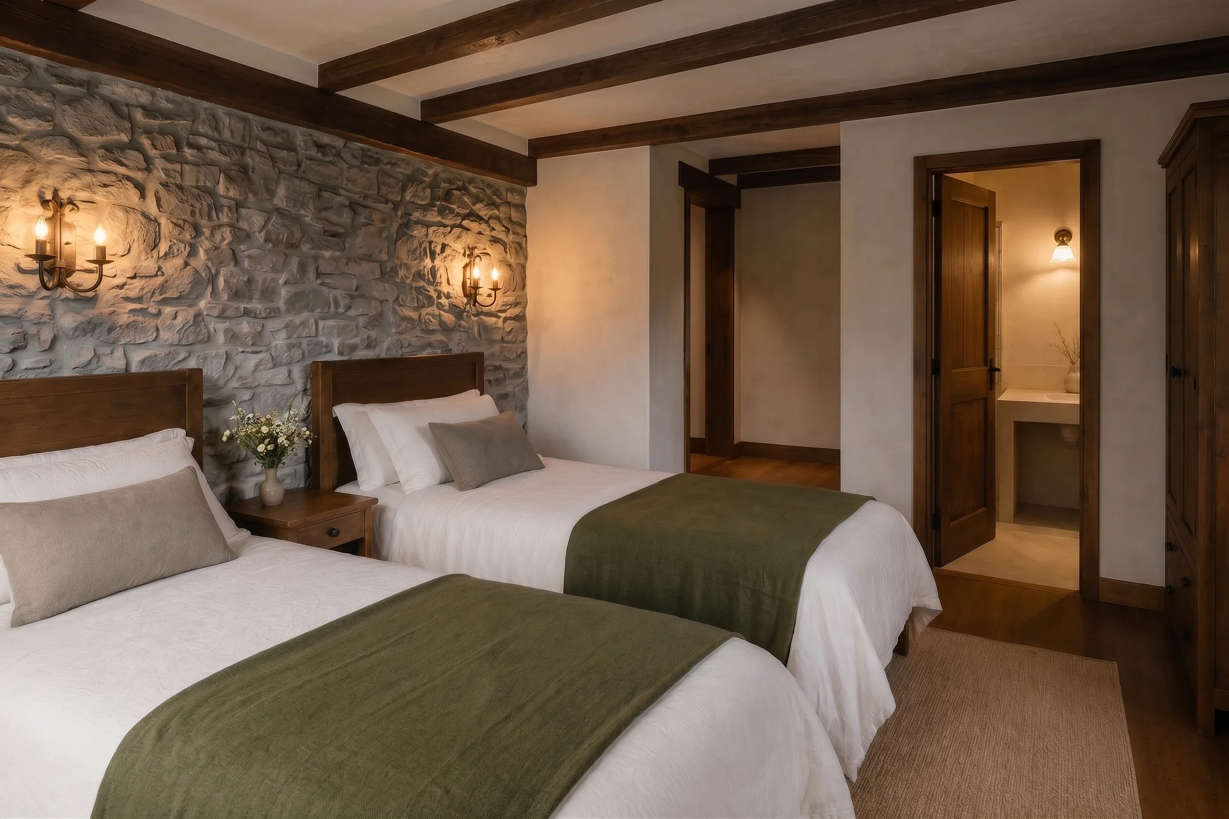 Habitación Aldea orientada hacia el camino y la aldea